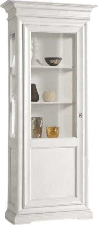 MOBILI-2G---VETRINA-1-PORTA-DX-SX-IN-LEGNO-LACCATO-BIANCO-MISURE-L.86-P.51-H.215
