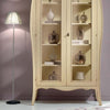 MOBILI-2G---VETRINA-2-PORTE-IN-LEGNO-SHABBY-AVORIO-PATINATO-L.115-P.48-H.204