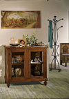 MOBILI-2G---VETRINA-2-PORTE-IN-LEGNO-TINTA-NOCE-L.110-x-P.40-H.100