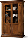 MOBILI-2G---VETRINA-2-PORTE-IN-LEGNO-TINTA-NOCE-L.155-x-P.48-H.215