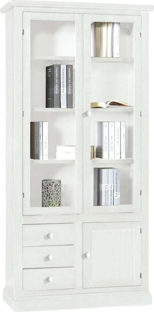 MOBILI-2G---Vetrina-3-ante-arte-povera-in-legno-bianca-90x41x186