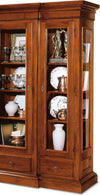 MOBILI-2G---VETRINA-3-PORTE-IN-LEGNO-ARTE-POVERA-TINTA-NOCE-179x49X200