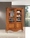 MOBILI-2G---VETRINA-BOMBATA-2-ANTE-LEGNO-GREZZO-L.148-P.48-H.203