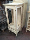 MOBILI-2G---VETRINA-CLASSICA-1-ANTA-1-CASSETTO-IN-LEGNO-GREZZO-L.57-P.40-H.134