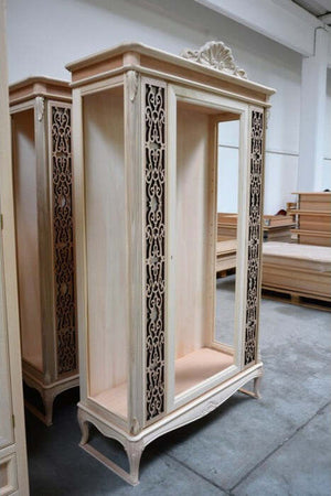 MOBILI-2G---VETRINA-CLASSICA-1-PORTA-IN-LEGNO-GREZZO--L.111-P.44-H.192