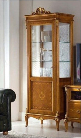 MOBILI-2G---VETRINA-CLASSICA-1-PORTA-IN-LEGNO-GREZZO-L.76-P.44-H.190