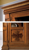 MOBILI-2G---VETRINA-CLASSICA-2-ANTE-GREZZA-IN-LEGNO-L.168-P.52-H.217
