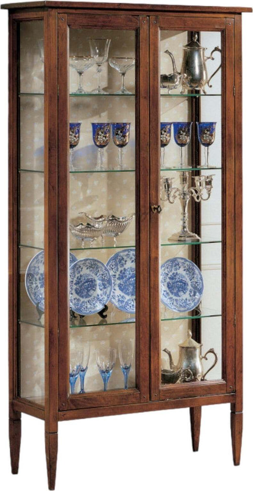 MOBILI-2G---VETRINA-CLASSICA-2-PORTE-IN-LEGNO-FINITURA-BASSANO-86X36X170