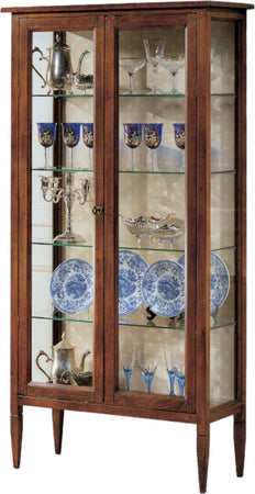 MOBILI-2G---VETRINA-CLASSICA-2-PORTE-IN-LEGNO-FINITURA-BASSANO-86X36X170