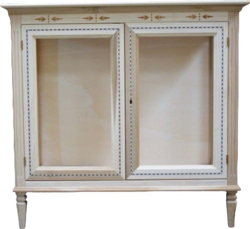 MOBILI-2G---VETRINA-CLASSICA-2-PORTE-IN-LEGNO-GREZZO-L.106-P.41-H.100
