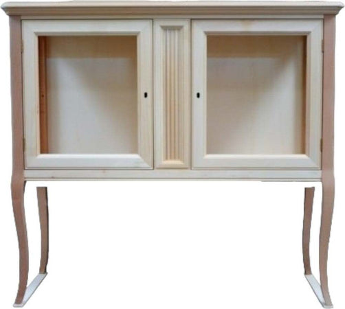 MOBILI-2G---VETRINA-CLASSICA-2-PORTE-IN-LEGNO-GREZZO-L.110-P.40-H.100
