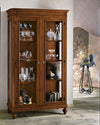 MOBILI-2G---VETRINA-CLASSICA-2-PORTE-IN-LEGNO-GREZZO-L.111-P.42-H.192