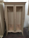 MOBILI-2G---VETRINA-CLASSICA-BOMBATA-2-PORTE-IN-LEGNO-GREZZO-L.115-P.48-H.204