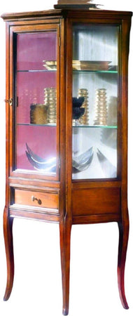 MOBILI-2G---VETRINA-CLASSICA-IN-LEGNO-1-PORTA-1-CASSETTO-FINITURA-BASSANO-L.55-P.40-H.140