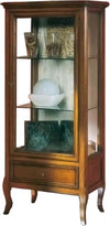 MOBILI-2G---VETRINA-CLASSICA-IN-LEGNO-1-PORTA-1-CASSETTO-FINITURA-BASSANO-L.60-P.40-H.130