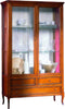 MOBILI-2G---VETRINA-CLASSICA-IN-LEGNO-2-PORTE-3-CASSETTI-FINITURA-BASSANO-L.108-P.40-H.190