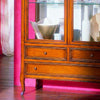 MOBILI-2G---VETRINA-CLASSICA-IN-LEGNO-2-PORTE-3-CASSETTI-FINITURA-BASSANO-L.108-P.40-H.190