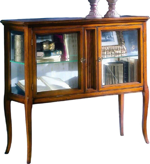MOBILI-2G---VETRINA-CLASSICA-IN-LEGNO-2-PORTE-FINITURA-BASSANO-L.110-P.40-H.100