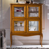 MOBILI-2G---VETRINA-CLASSICA-IN-LEGNO-4-PORTE-FINITURA-BASSANO-L.111-P.44-H.140