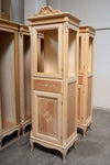 MOBILI-2G---VETRINA-CLASSICA-PROVENZALE-IN-LEGNO-2-PORTE-1-CASSETTO-L.61-P.41-H.190