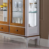 MOBILI-2G---VETRINA-CLASSICA-PROVENZALE-IN-LEGNO-2-PORTE-2-CASSETTI-L.111-P.44-H.140