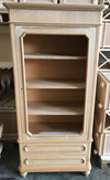 MOBILI-2G---VETRINA-IN-LEGNO-1-ANTA-2-CASSETTI-GREZZO-L.95-P.45-H.192