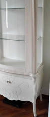 MOBILI-2G---VETRINA-IN-LEGNO-CLASSICA-SHABBY-2-PORTE-BIANCA-L.150-P.50-H.216