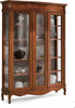 MOBILI-2G---VETRINA-IN-LEGNO-MASSELLO-2-PORTE-VETRI-CURVI-ANTERIORI-MISURA-L.159-P.47-H.212