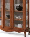 MOBILI-2G---VETRINA-IN-LEGNO-MASSELLO-2-PORTE-VETRI-CURVI-ANTERIORI-MISURA-L.159-P.47-H.212