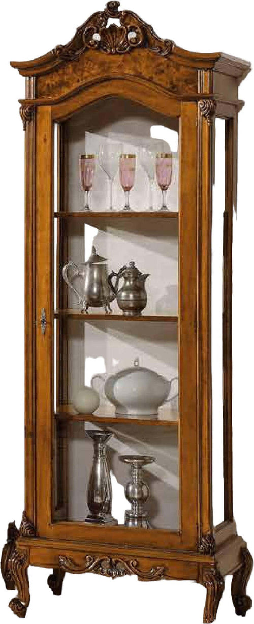 MOBILI-2G---VETRINA-LEGNO-1-PORTA-VETRO-IMPERO-NOCE-BASSANO-72x46x214