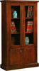 MOBILI-2G---VETRINA-LIBRERIA-2-PORTE-ARTE-POVERA-IN-LEGNO-TINTA-NOCE-105x40x185