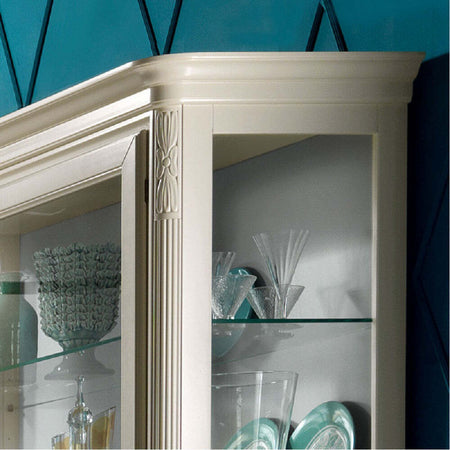 MOBILI-2G---VETRINA-SHABBY-IN-LEGNO-MASSELLO-2-PORTE-AVORIO-L.144-P.49-H.215