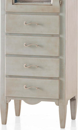 MOBILI-2G---VETRINETTA-1-PORTA-4-CASSETTI-LACCATO-EFFETTO-OSSIDATO-MISURE-L.57-P.40-H.134