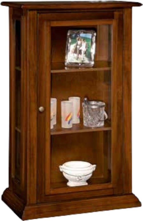 MOBILI-2G---VETRINETTA-ARTE-POVERA-IN-LEGNO-1-PORTA-TINTA-NOCE-67x38x116