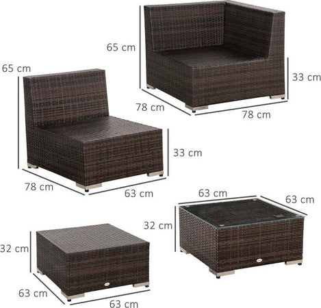 Mobili-da-Giardino-in-Rattan-e-Alluminio-Set-8-Pezzi,-Salotto-da-Giardino-Componibile-con-Divani-e-Tavolino-da-Esterno-860-096V01