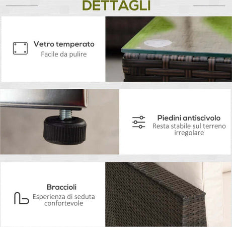 Mobili-da-Giardino-in-Rattan-e-Alluminio-Set-8-Pezzi,-Salotto-da-Giardino-Componibile-con-Divani-e-Tavolino-da-Esterno-860-096V01