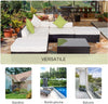 Mobili-da-Giardino-in-Rattan-PE-con-Divano-Angolare-e-Pouf-con-Cuscini-telaio-Set-da-18-Pezzi,-Marrone--100110-027BN