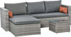 Mobili-da-Giardino-Set-3-Pezzi-in-Rattan-PE-con-2-Divani-e-Tavolino-da-Caffè,-Grigio-860-175GY
