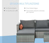 Mobili-da-Giardino-Set-3-Pezzi-in-Rattan-PE-con-2-Divani-e-Tavolino-da-Caffè,-Grigio-860-175GY
