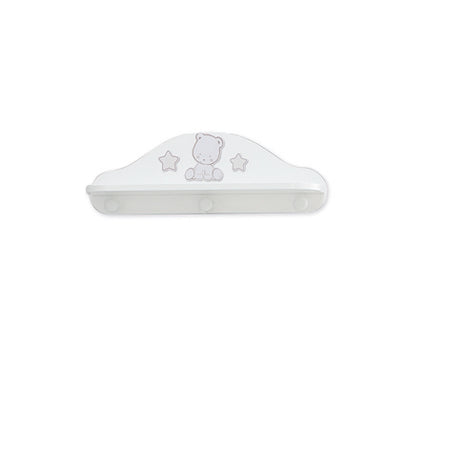 Mensola Appendino Italbaby Pop Star Bianco/Grigio