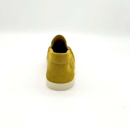 Mocassini Uomo In Camoscio Suola In Cuoio Mocassino Scamosciato