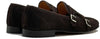 Mocassino doppia fibbia in camoscio - Auro Chamois