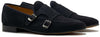 Mocassino doppia fibbia in camoscio - Auro Chamois