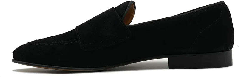 Mocassino doppia fibbia in camoscio - Auro Chamois