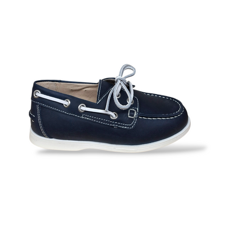 Mocassino Barchetta Bambino Dianetti Blue-Bianco Scarpe Eleganti Cerimonia
