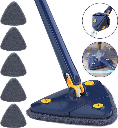 Mocio Triangolare Regolabile Girevole Telescopico Pulizia Pareti Soffitti Finestre Casa e cucina/Detergenti e prodotti per la pulizia/Pulizia pavimenti/Prodotti lavapavimenti/Mop bagnato e asciutto Trade Shop italia - Napoli, Commerciovirtuoso.it