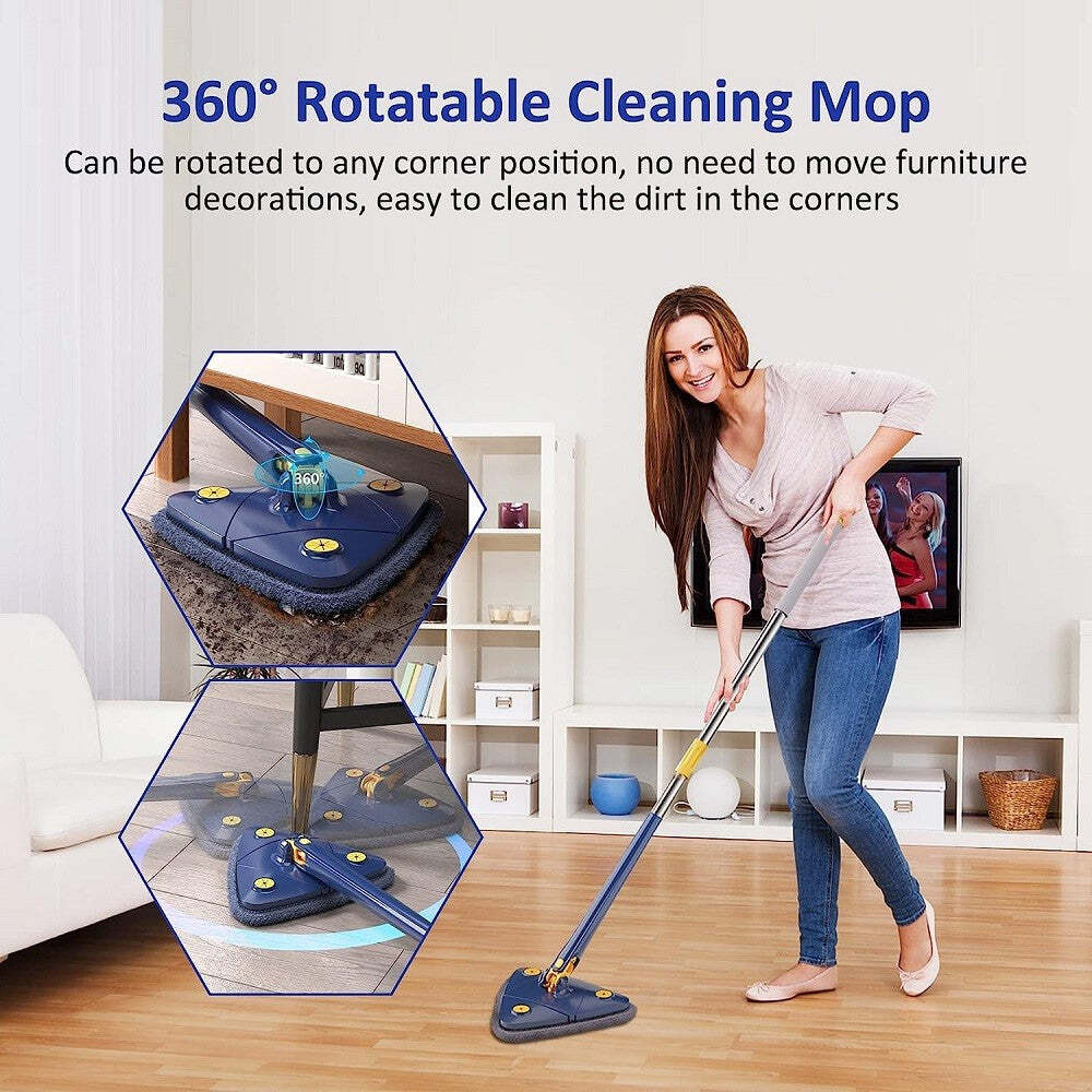 MF artSHOP Mocio Lavapavimenti Triangolare Girevole 360° con Asta Allungabile, Scopa Autostrizzante Microfibra per Pavimenti, Pareti e Soffitti MF artSHOP Mocio Lavapavimenti Triangolare Girevole 360° con Asta Allungabile, Scopa Autostrizzante Microfibra per Pavimenti, Pareti e Soffitti