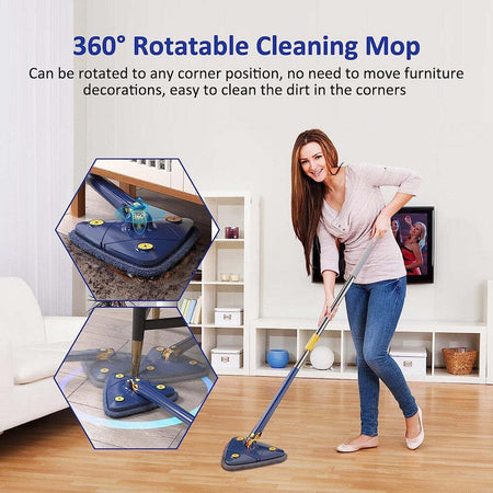 Mocio Triangolare Regolabile Girevole Telescopico Pulizia Pareti Soffitti Finestre Casa e cucina/Detergenti e prodotti per la pulizia/Pulizia pavimenti/Prodotti lavapavimenti/Mop bagnato e asciutto Trade Shop italia - Napoli, Commerciovirtuoso.it