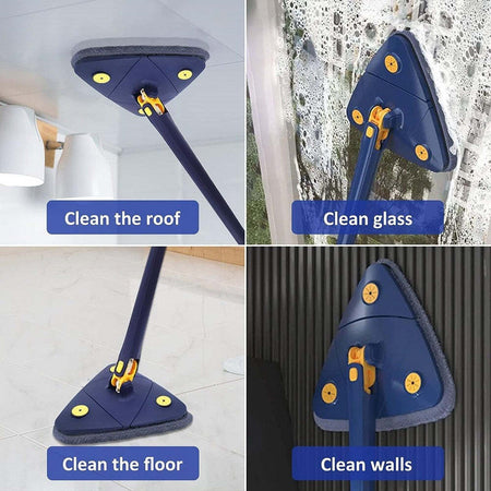 Mocio Triangolare Regolabile Girevole Telescopico Pulizia Pareti Soffitti Finestre Casa e cucina/Detergenti e prodotti per la pulizia/Pulizia pavimenti/Prodotti lavapavimenti/Mop bagnato e asciutto Trade Shop italia - Napoli, Commerciovirtuoso.it