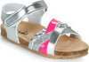 MOD8 Koenia Argento Rosa Fluo Sandali Per Bambina Scarpe Estive in Pelle Colorate 866750-30 163 Sandalo Argentato Brillantini Rosa Strap Estate Bimba Scarpe Sanitaria Gioia del Bimbo - Villa San Giovanni, Commerciovirtuoso.it